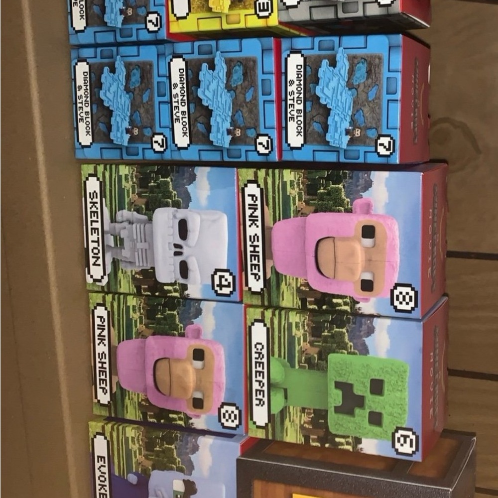 Pink Sheep and Creeper Toy Set